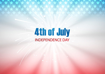 4th Of July Independence Day With Fire Cracker - vector gratuit #354901